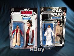 STAR WARS LEIA (BESPIN GOWN) 6 Black Series CUSTOM 40th ESB CARD BACK Prototype