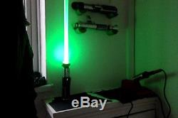 STAR WARS MASTER REPLICAS Force FX YODA Lightsaber CUSTOM Led Combat Saber