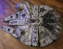 STAR WARS Millennium Millenium Falcon for 3.75 figures CUSTOM WEATHERED 22Long