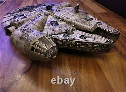 STAR WARS Millennium Millenium Falcon for 3.75 figures CUSTOM WEATHERED 22Long