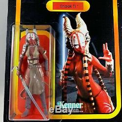 STAR WARS SHAAK TI LEGACY Figure on Custom Vintage Style Clone Wars Cardback