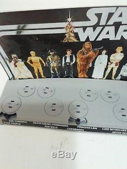 STAR WARS VINTAGE MAIL AWAY FIRST 12 FIGURE STAND WITH Custom backdrop
