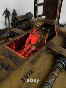 SUNSCOUR-972 STRIKE SNOWSPEEDER Custom Star Wars 3.75 Speeder vintage Kenner