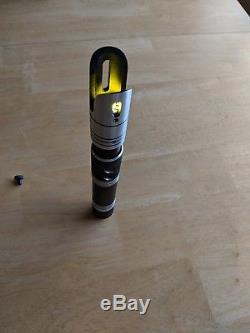 Saberforge Oracle Custom Star Wars Yellow Lightsaber With Sound