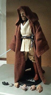 Sideshow 1/6 Custom REPAINTED Star Wars Obi-Wan Kenobi Jedi 12 figure Loose