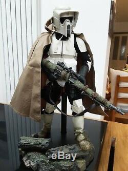Sideshow Collectibles 1/6 scale Star Wars Scout Trooper with Custom Sniper Rifle