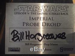 Sideshow Imperial Probe Droid With Snow Base. Includes custom plaque. Star Wars