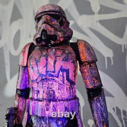 Sith Star Wars Graffiti Custom Storm Trooper UV Painted Art Toy Display Piece