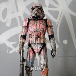 Sith Star Wars Graffiti Custom Storm Trooper UV Painted Art Toy Display Piece