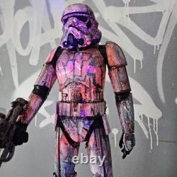 Sith Star Wars Graffiti Custom Storm Trooper UV Painted Art Toy Display Piece