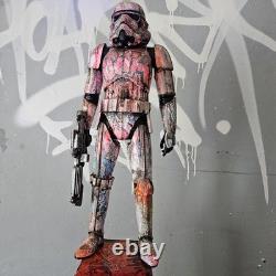 Sith Star Wars Graffiti Custom Storm Trooper UV Painted Art Toy Display Piece