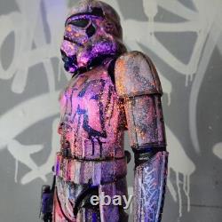 Sith Star Wars Graffiti Custom Storm Trooper UV Painted Art Toy Display Piece