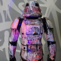 Sith Star Wars Graffiti Custom Storm Trooper UV Painted Art Toy Display Piece