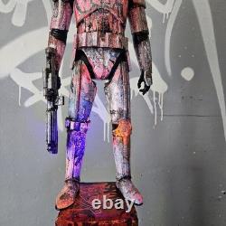 Sith Star Wars Graffiti Custom Storm Trooper UV Painted Art Toy Display Piece