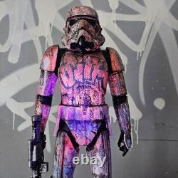 Sith Star Wars Graffiti Custom Storm Trooper UV Painted Art Toy Display Piece