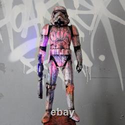 Sith Star Wars Graffiti Custom Storm Trooper UV Painted Art Toy Display Piece