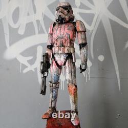 Sith Star Wars Graffiti Custom Storm Trooper UV Painted Art Toy Display Piece