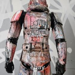 Sith Star Wars Graffiti Custom Storm Trooper UV Painted Art Toy Display Piece