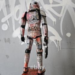 Sith Star Wars Graffiti Custom Storm Trooper UV Painted Art Toy Display Piece