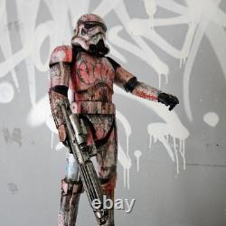 Sith Star Wars Graffiti Custom Storm Trooper UV Painted Art Toy Display Piece