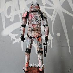 Sith Star Wars Graffiti Custom Storm Trooper UV Painted Art Toy Display Piece