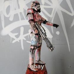 Sith Star Wars Graffiti Custom Storm Trooper UV Painted Art Toy Display Piece