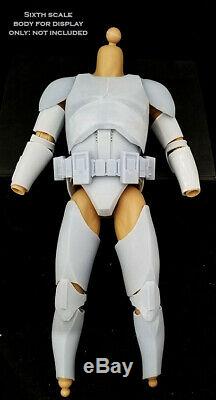 Star Wars 1/6 Clone Trooper Blank Armor Kit for Custom Figure Sixth Scale Model