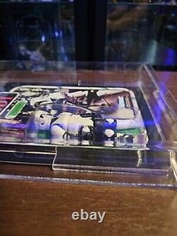 Star Wars 1983 Biker Scout Return Of The Jedi RECARDED in Acrylic box