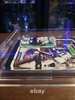 Star Wars 1983 Biker Scout Return Of The Jedi RECARDED in Acrylic box