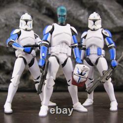 Star Wars 6 501st Clone Trooper Squad 3-Pack Custom Figures Loose No Box