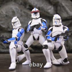Star Wars 6 501st Clone Trooper Squad 3-Pack Custom Figures Loose No Box