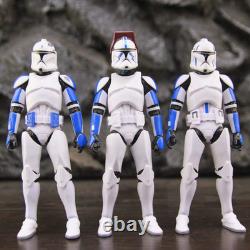 Star Wars 6 501st Clone Trooper Squad 3-Pack Custom Figures Loose No Box