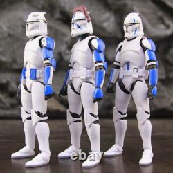 Star Wars 6 501st Clone Trooper Squad 3-Pack Custom Figures Loose No Box