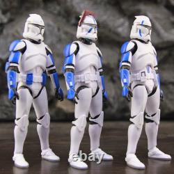 Star Wars 6 501st Clone Trooper Squad 3-Pack Custom Figures Loose No Box