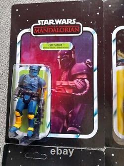 Star Wars 7 Custom Retro Mandalorian Figures Boba Fett Luke Jedi Bo-katan, Migs+