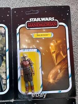 Star Wars 7 Custom Retro Mandalorian Figures Boba Fett Luke Jedi Bo-katan, Migs+