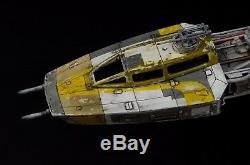 Star Wars ANH Studio Scale Y-wing Gold 5 Model Built and Lit Model withCustom Base