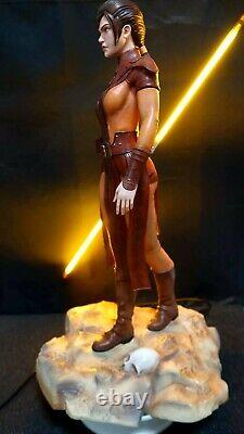 Star Wars BASTILA SHAN EX 1/4 Custom statue DARTH REVAN WIFE + Sideshow Book