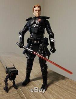 Star Wars Black Series 6 CUSTOM Dark Side FALLEN Inquisitor CAL KESTIS & BD-1