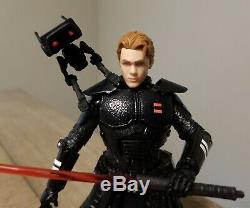 Star Wars Black Series 6 CUSTOM Dark Side FALLEN Inquisitor CAL KESTIS & BD-1