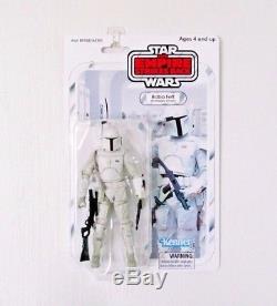 Star Wars Black Series 6 WHITE BOBA FETT PROTOTYPE ARMOR Custom Carded Figure