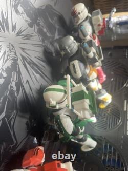 Star Wars Black Series Delta Squad Clone Commando Customs Boss Fixer Sev Scorch