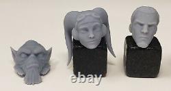 Star Wars Black Series Rebels Lot of 6 + Custom Heads Ezra, Sabine, Hera, Zeb