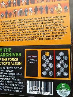 Star Wars CUSTOM POTF POWER OF THE FORCE LUKE SKYWALKER FARMBOY FIGURE withCoin