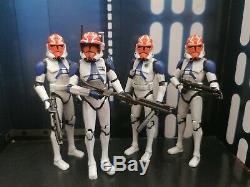 Star wars clone wars custom 3.75 332nd battalion 501st phase 2 clone trooper 