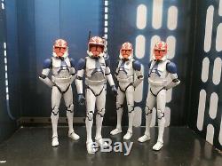 Star Wars Clone Trooper 332nd Company Squad Custom 3.75 Inch Action Figures