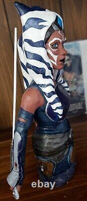 Star Wars Clone Wars Custom Ahsoka Tano Bust Statue 1/7 Scale One of a Kind