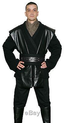 Star Wars Costume Bundle Anakin Tunic, Black Jedi Robe, Belt, Boots+ from UK