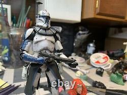 Star Wars Custom 6 Black Series Clone Captain Rex Phase 1 Action Figure Trooper