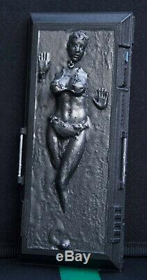 Star Wars Custom 6 Black Series Slave Leia in Carbonite + Custom Mandalorian